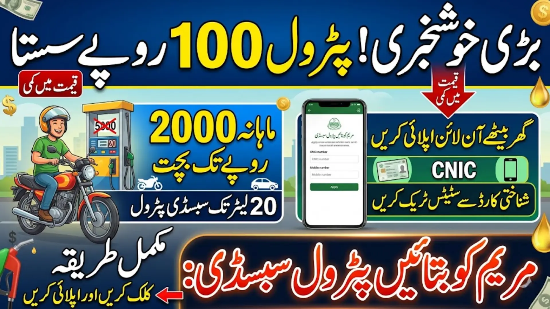 Maryam ko Batain Petrol Subsidy Track Application Using Online Portal And App Full Guide